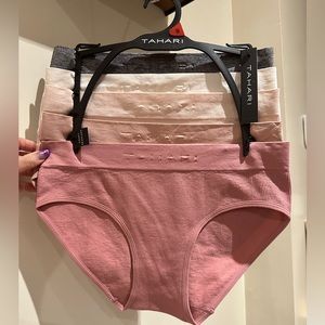 5Pk Tahari Rib Seamless Hipsters